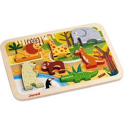 Janod Chunky Puzzle Zoo 7 Pieces