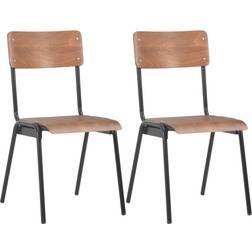 vidaXL - Kitchen Chair 85.5cm 2pcs