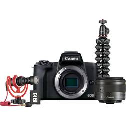 Canon EOS M50 Mark II + EF-M 15-45mm IS STM + Vlogger Kit