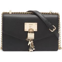 DKNY Elissa Small Pebbled Leather Shoulder Bag - Black/Gold