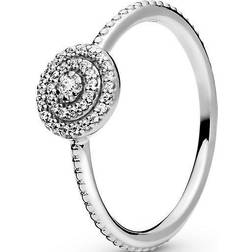 Pandora Elegant Sparkle Ring - Silver/Transparent