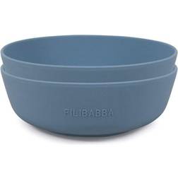 Filibabba Silicone Bowl 2-pack Powder Blue