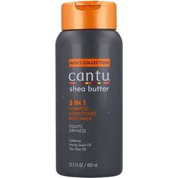 Cantu Men's 3 in 1 Shampoo, Conditioner & Body Wash 400ml