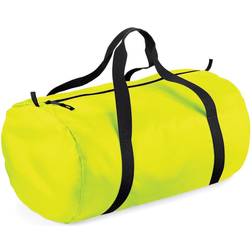 BagBase Packaway Duffle Bag 2-pack - Fluorescent Yellow/Black