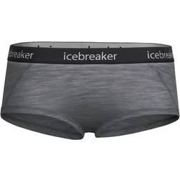 Icebreaker Women's Merino Sprite Hot Pants - Gritstone Heather/Black
