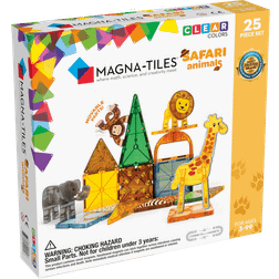 Magna-Tiles Clear Colours Safari Animals 25pcs