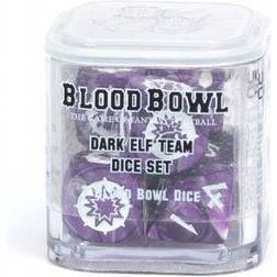 Games Workshop Blood Bowl Dark Elf Team Dice Set