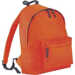 Beechfield Childrens Junior Fashion Backpack - Orange/Graphite Grey