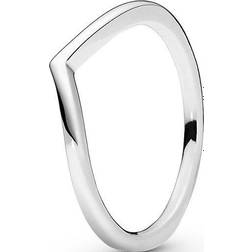 Pandora Polished Wishbone Ring - Silver