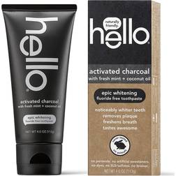 Hello Activated Charcoal Fluoride Free Toothpaste 113g