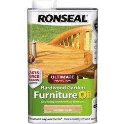 Ronseal Ultimate Protection Hardwood Furniture Wood Oil Natural Clear 1L