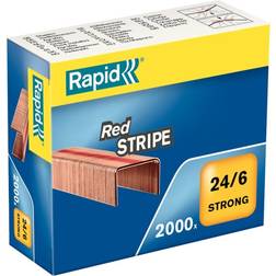 Rapid Red Stripe Strong Staples 24/6