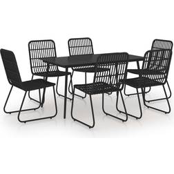 vidaXL 3060246 Patio Dining Set, 1 Table incl. 6 Chairs