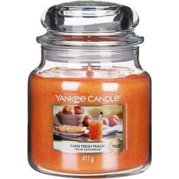 Yankee Candle Farm Fresh Peach Medium Scented Candle 411g