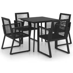 vidaXL 3060214 Patio Dining Set, 1 Table incl. 4 Chairs