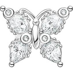 Thomas Sabo Butterfly Single Ear Stud - Silver/White