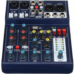 Slowmoose Mini 6 Channel Sound Dj Mixer