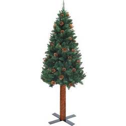 vidaXL Slim Green Christmas Tree 180cm