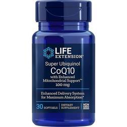 Life Extension Super Ubiquinol CoQ10 with Enhanced Mitochondrial Support 100mg 60 pcs