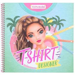Top Model T Shirt Designer Coloring Book with Stickers
