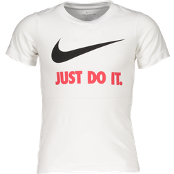 Nike Kid's Swoosh JDI T-shirt - White/Red (8U9461-255)