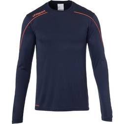 Uhlsport Stream 22 Long Sleeve T-shirt Unisex - Navy/Fluo Red