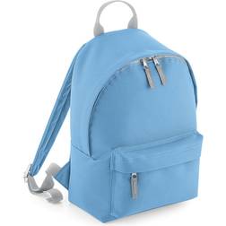 BagBase Mini Fashion Backpack - Sky Blue/Light Grey