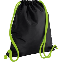 BagBase Icon Gymsac - Black/Lime Green