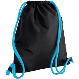 BagBase Icon Gymsac - Black/Surf Blue