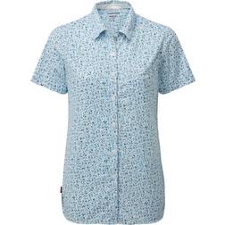 Craghoppers Nosilife Tayma Short Sleeved Shirt - Mediterranean Blue Print