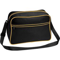 BagBase Retro Shoulder Bag - Black/Gold