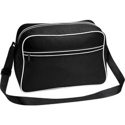 BagBase Retro Shoulder Bag - Black/White