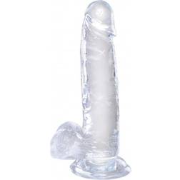 Pipedream King Cock Clear 7" Cock with Balls