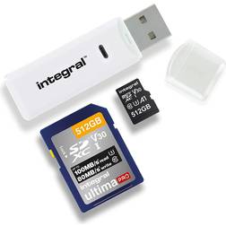 Integral USB 2.0 Dual Slot Card Reader for SDXC
