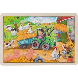 Goki Small Tractor 24 Pieces