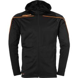 Uhlsport Stream 22 Track Hood Jacket Unisex - Black/Fluo Orange
