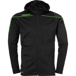 Uhlsport Stream 22 Track Hood Jacket Unisex - Blackfluo Green