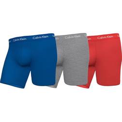 Calvin Klein Cotton Stretch Boxer Brief 3-pack - Red/Grey