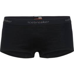 Icebreaker Women's Merino 200 Oasis Thermal Boy Shorts - Black