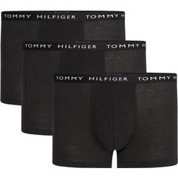 Tommy Hilfiger Essential Logo Waistband Trunks 3-pack - Black