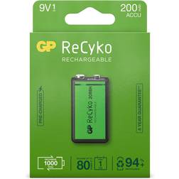 GP Batteries ReCyko 9V 200mAh Rechargeable Battery