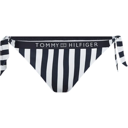 Tommy Hilfiger Cheeky Side Tie Bikini Bottoms - Blue/White