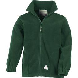 Result Kid's Full Zip Active Anti Pilling Fleece Jacket - Forest Green