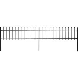 vidaXL Garden Fence with Spear Top 340x110cm