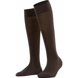 Falke Cotton Touch Women Knee-High Socks - Dark Brown