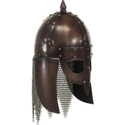 vidaXL Viking Warrior Helmet Antique Replica Larp Copper Steel