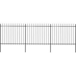 vidaXL Garden Fence with Spear Top 510x200cm
