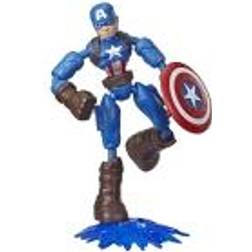 Hasbro Marvel E7869 Avengers Bend and Flex 6-Inch Flexible Captain America