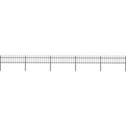 vidaXL Garden Fence with Spear Top 850x110cm