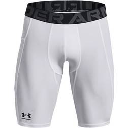 Under Armour HeatGear Long Shorts Men - White/Black